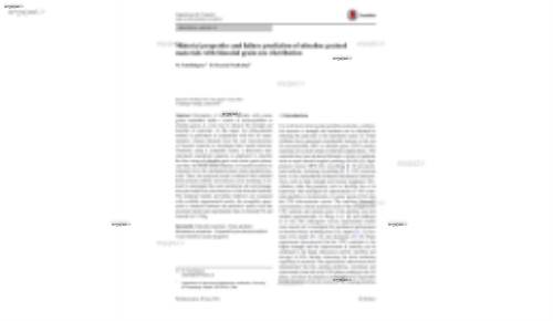 Material properties and failure prediction of ultrafine grained materials with bimodal grain size distribution